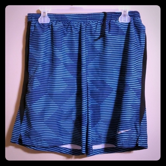 Nike Pants - Nike running shorts lined dri-fit blue